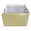 Tiny Dreamers Popcorn Yellow Rectangle Fabric Storage Basket, Large