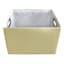 Tiny Dreamers Popcorn Yellow Rectangle Fabric Storage Basket, Medium