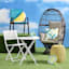 Stackable Outdoor Teal Sling Chair