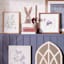 Honeybloom Glass Framed Green Eucalyptus Print Wall Art, 12x16