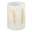 Honeybloom 3-Pack Wheat Embedded LED Pillar Candles