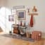 Honeybloom Tapered Dark Grey Metal Storage Basket, Extra Small