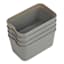 4-Pack Storage Sort Bin, Grey