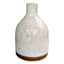 Ty Pennington White Speckled Clay Vase, 9.8"