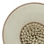 Tracey Boyd Brown & Ivory Carved Medallion with Beads on Stand, 16"