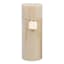 Honeybloom Tan Unscented Pillar Candle, 3x8