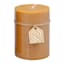 Honeybloom Orange Unscented Pillar Candle, 3x4