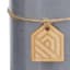 Honeybloom Grey Unscented Pillar Candle, 3x4