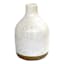 Ty Pennington White Speckled Clay Vase, 5"