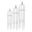 Brown Metal Obelisk Outdoor Trellis, 55.5"