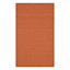 (E262) Panama Orange Woven Indoor & Outdoor Area Rug, 5x7
