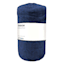 Cabot Navy Blue Embossed Plush Throw Blanket, 50x60