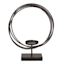Crosby St. Brown Circle Pillar Candle Holder, 15"