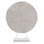 White Round Etched Disk Figurine, 19"