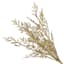 Mini 5-Head Gold Glittered Bush, 19"