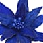 Blue Poinsettia Stem, 25"