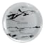 Silver Marble-Look Plastic Dinner Plate, 10"