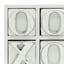 White Wooden Tic-Tac-Toe Decor, 9"