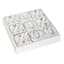 White Wooden Tic-Tac-Toe Decor, 9"