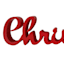 Classic Christmas Red Christmas Cutout Table Sign, 13.3x3