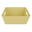 Tiny Dreamers Strap Design Weave Basket, Popcorn Yellow