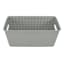 Tiny Dreamers Strap Design Weave Basket, Cool Grey