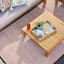 Honeybloom Park City Blonde Acacia Wood Outdoor Coffee Table