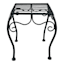 Black Square Metal Plant Stand, Small