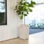 Tall Travertine Cube Planter, Medium