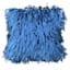 Blue Shag Throw Pillow, 18"