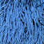 Blue Shag Throw Pillow, 18"