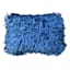 Blue Shag Throw Pillow, 14x20