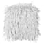 White Shag Throw Pillow, 18"