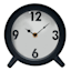 Black Round Clock, 6"
