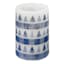 Ty Pennington 3-Pack Blue Christmas Patterned LED Candle Set