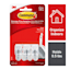 Command Small Hooks, 3-Hooks, 4-Strips/Pack, White
