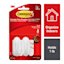 Command Small Designer Hooks, 2-Hooks, 4-Strips/Pack, White