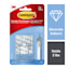 Command Clear Medium Wire Toggle Hook, 2-Hooks, 3-Strips/Pack