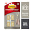 Command Small Metallic Hooks, 4-Hooks, 5-Strips, Brass Color