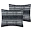 8-Piece Black Striped Essential Comforter Set, Full