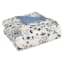 8-Piece Blue & White Floral Linen Essential Comforter Set, Twin