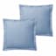 8-Piece Blue & White Floral Linen Essential Comforter Set, Queen