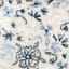 8-Piece Blue & White Floral Linen Essential Comforter Set, Queen