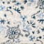 8-Piece Blue & White Floral Linen Essential Comforter Set, King