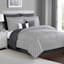 8-Piece Casey Charcoal Essential Comforter Set, King