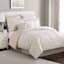 8-Piece Jenna Natural Lattice Print Essential Comforter Set, Full
