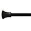 Black Cone Shower Tension Rod, 42-72"