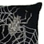 Spider's Web Black Throw Pillow, 18"