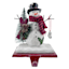 Homespun Holiday Snowman Stocking Holder, 6"