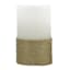 Ty Pennington Set of 3 White LED Candles with Rope Base